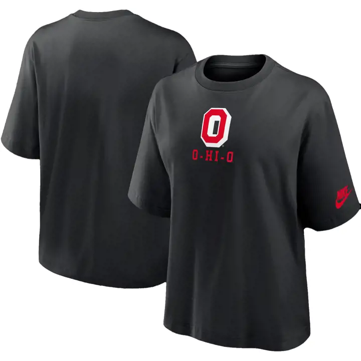 T-SHIRT COURT RETRO LEGACY FEMME NCAA OHIO STATE BUCKEYES 24 bl