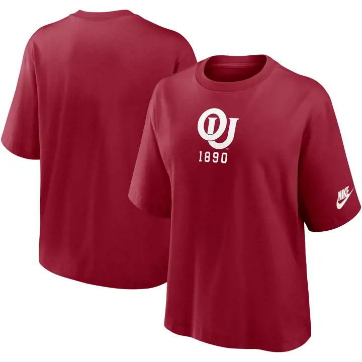 TEE COURTE AMple RÉTRO LEGACY NCAA OKLAHOMA SOONERS FEMME 24 crim