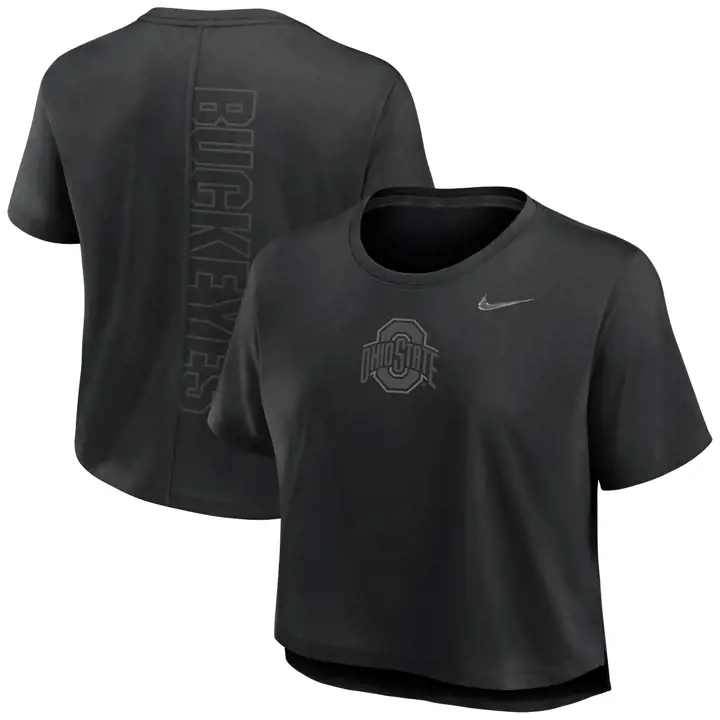 HAUT COURT DE PERFORMANCE DRI-FIT NCAA POUR FEMME OHIO STATE BUCKEYES