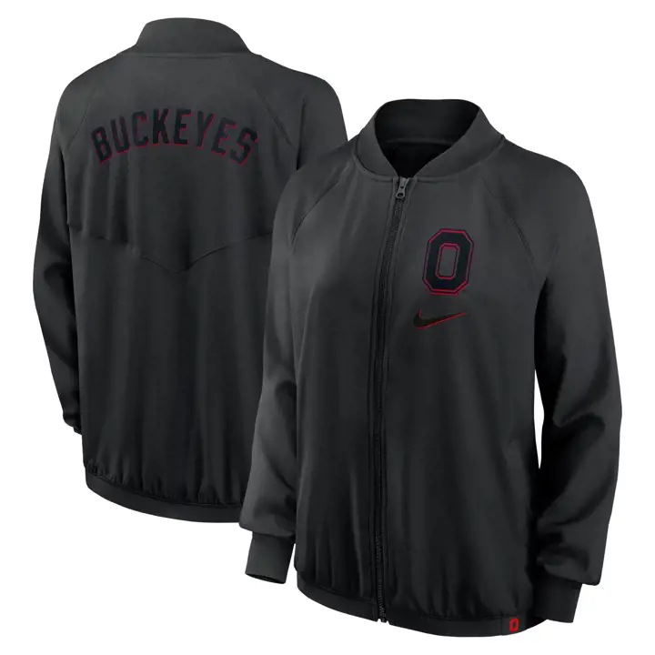 OHIO STATE BUCKEYES VESTE BOMBER FEMME NCAA 24 blk