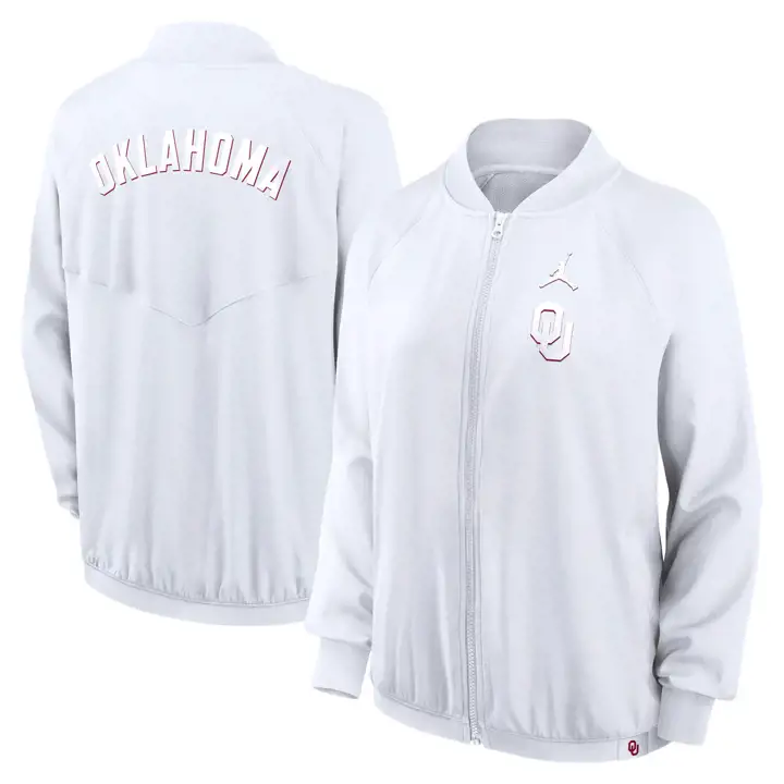 BLOUSON BOMBER FEMME OKLAHOMA SOONERS NCAA 24 BLANC