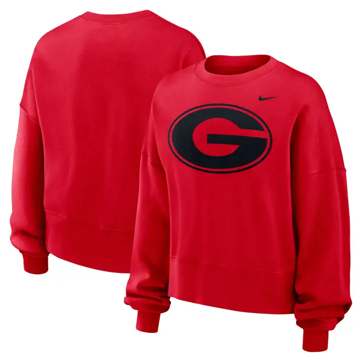 GEORGIA BULLDOGS NCAA PULL RAS DU COU ESSENTIEL FEMME 24 rouge