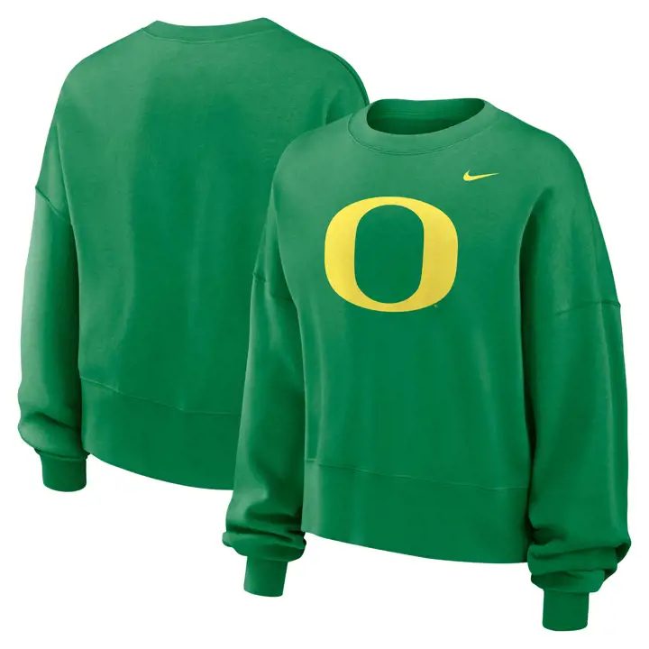 SWEAT-SHIRT RAS DU COU ESSENTIEL FEMME NCAA OREGON DUCKS 24 vert