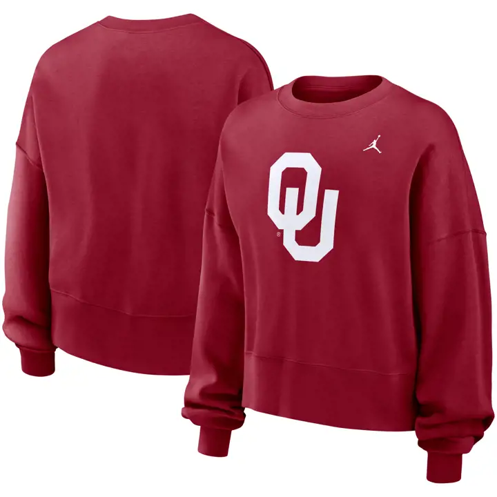 OKLAHOMA SOONERS NCAA FEMMES ESSENTIEL RAS DU COU 24 cramoisi