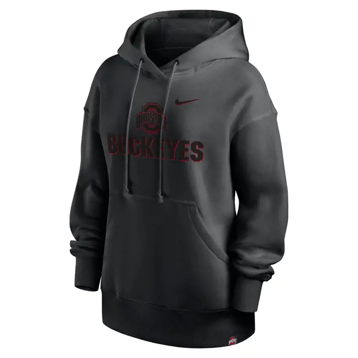 SWEAT À CAPUCHE FEMME NCAA OHIO STATE BUCKEYES STATEMENT AVEC MASCOTTE