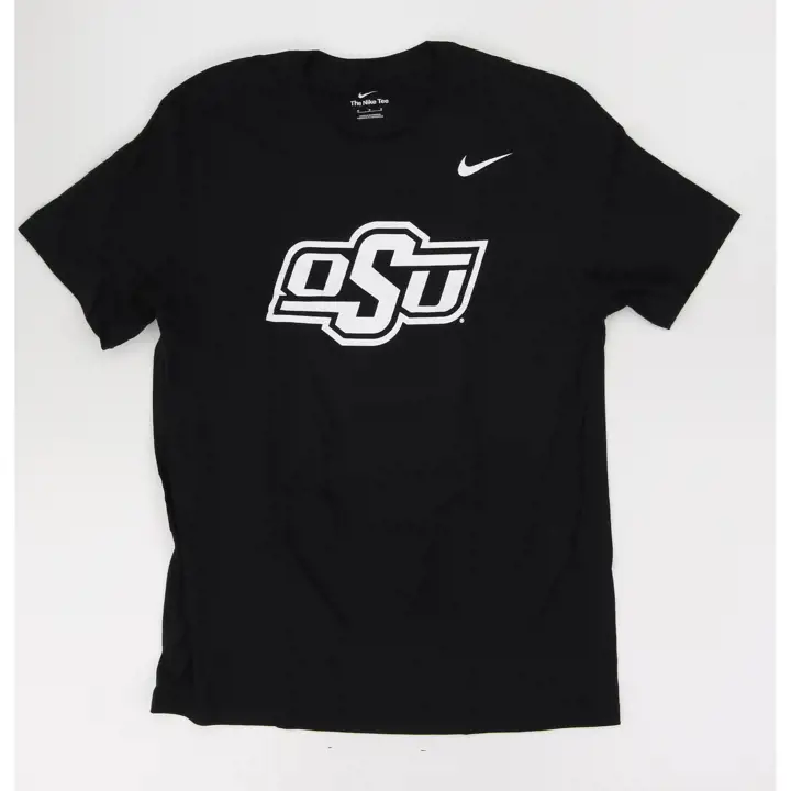 T-shirt en Coton Basique NCAA Oklahoma State Cowboys - Noir