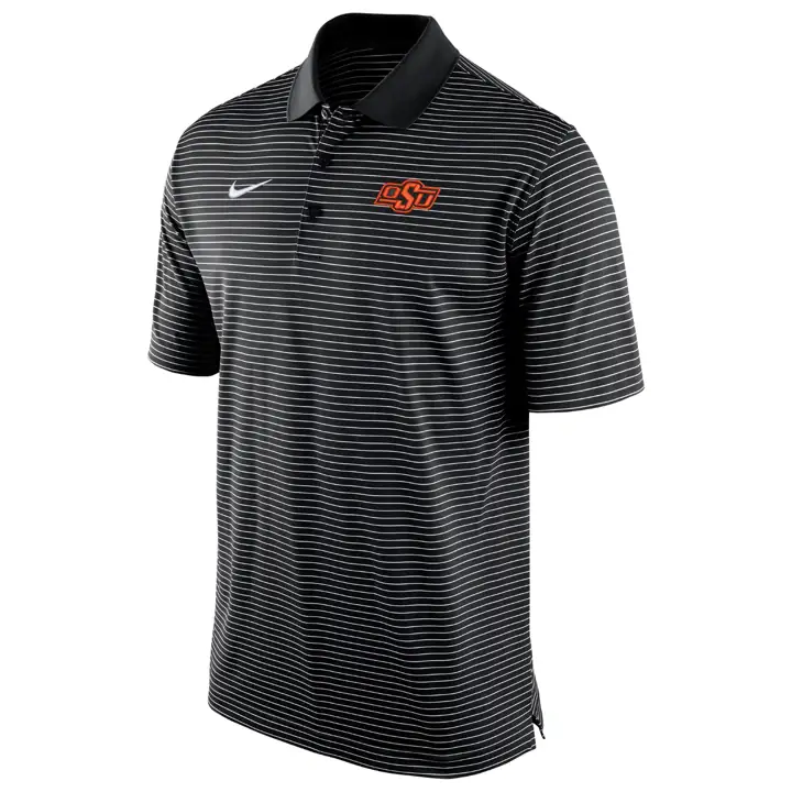 Polo rayé NCAA Stadium Oklahoma State Cowboys BLK