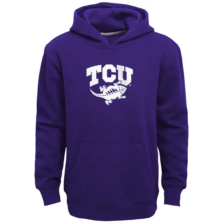 Sweat à capuche enfant NCAA Texas Christian Horned Frogs Gametime 23 p