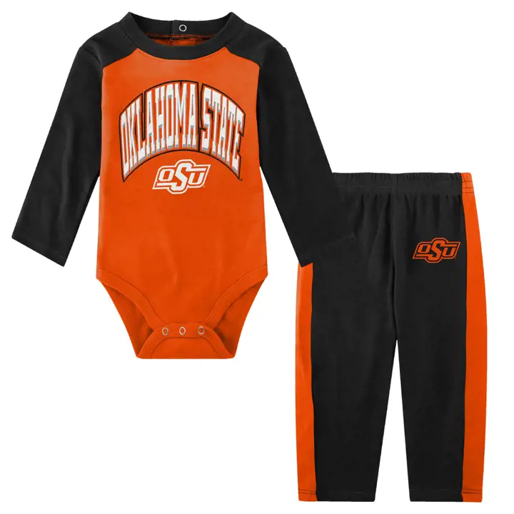 Ensemble Oklahoma State Cowboys NCAA Recrue de l'année pour bébés 23