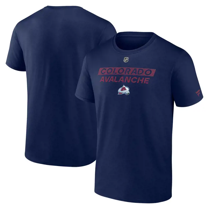 T-shirt Colorado Avalanche NHL Authentic Pro Prime 24 MARINE