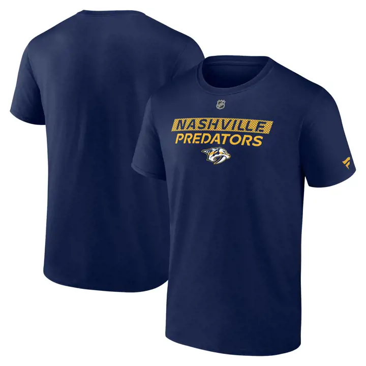 T-shirt Nashville Predators NHL Authentic Pro Prime 24 MARINE