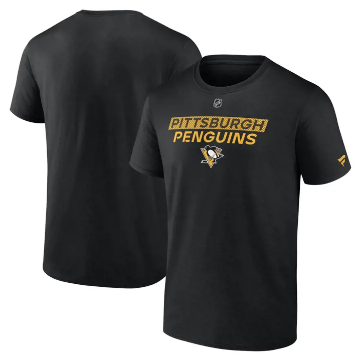 T-shirt Pittsburgh Penguins NHL Authentic Pro Prime 24 BLK