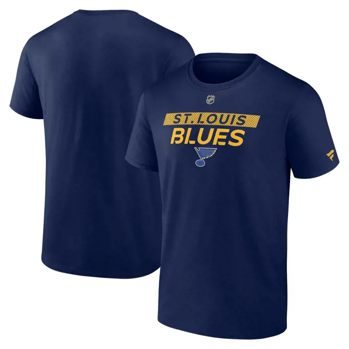T-shirt authentique pro prime NHL St. Louis Blues 24 NAVY