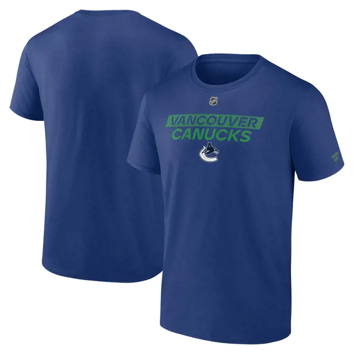T-shirt Vancouver Canucks NHL Authentic Pro Prime 24 BLEU