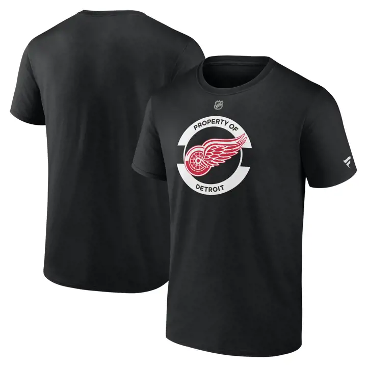 T-Shirt Secondaire LNH AP Detroit Redwings 24 Noir