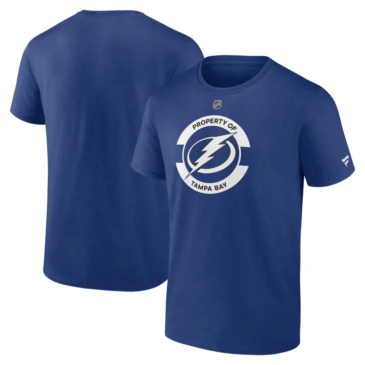 T-shirt secondaire Tampa Bay Lightning LNH AP 24 BLEU