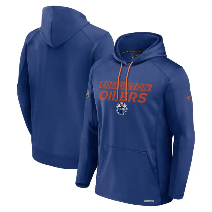 Edmonton Oilers LNH RINK Perf Chandail à capuchon 24 BLEU