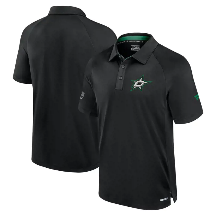 Dallas Stars NHL Polo de Performance RINK 24 Noir