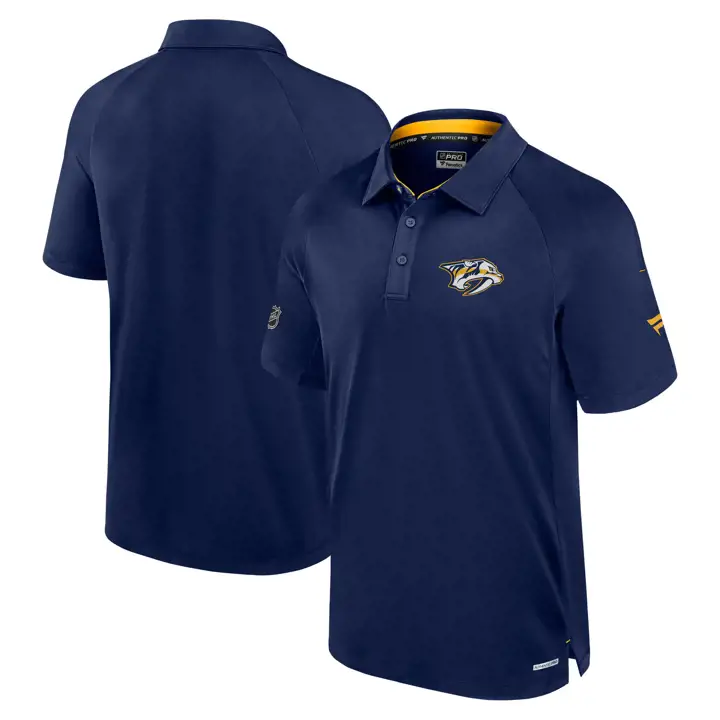 Polo de performance LNH RINK Nashville Predators 24 BLEU MARINE
