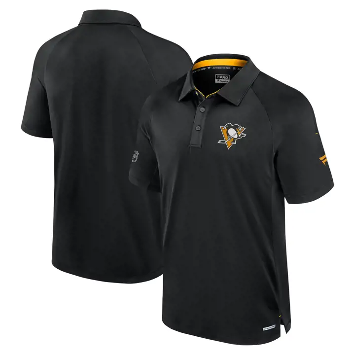 Pittsburgh Penguins NHL Polo de performance RINK 24 NOIR