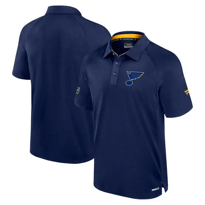 Polo de performance LNH RINK St. Louis Blues 24 MARINE