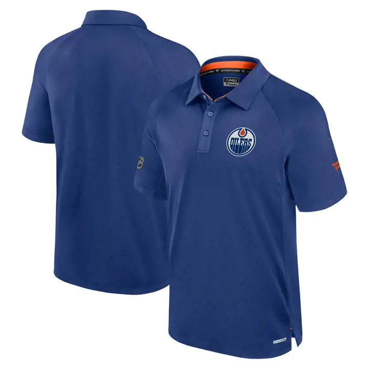 Polo Performance RINK 24 bleu Edmonton Oilers LNH