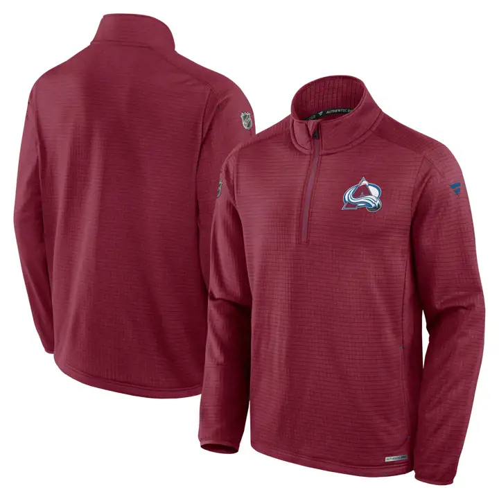 Colorado Avalanche NHL RINK Polaire 1/4 Zip 24 MAR