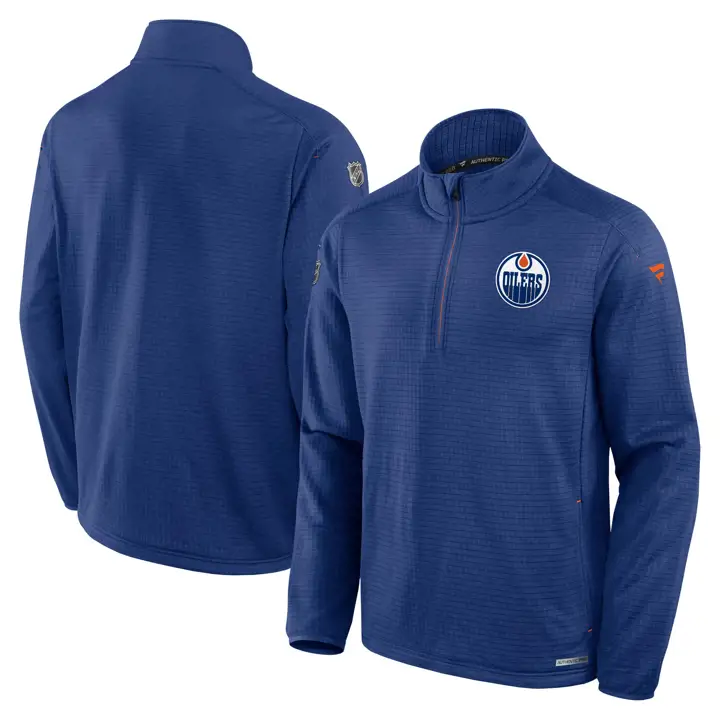 Polaire Edmonton Oilers NHL RINK 1/4 Zip 24 BLEU