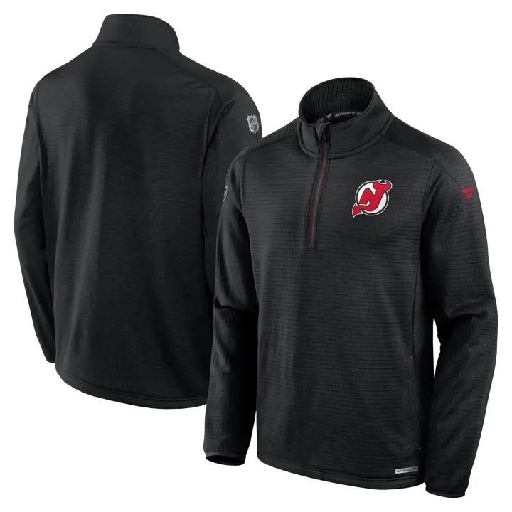 Polaire 1/4 Zip New Jersey Devils NHL RINK 24 NOIR