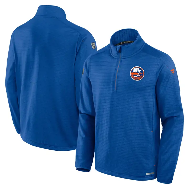 New York Islanders Polaire NHL RINK 1/4 Zip 24 BLEU