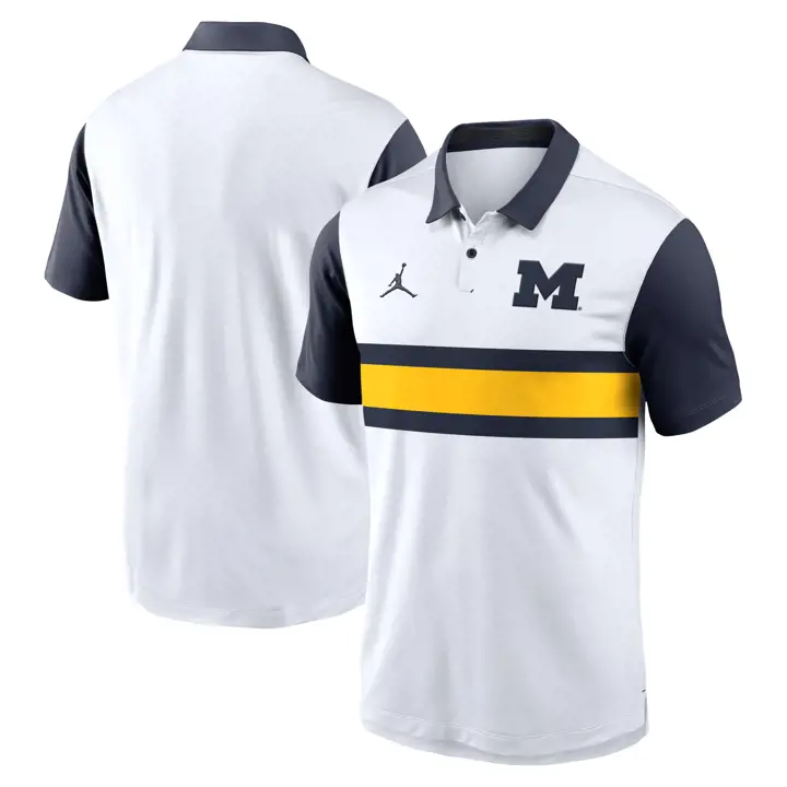 MichiganW NCAA Polo Vapor blanc