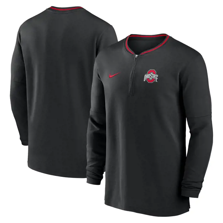 Ohio State Buckeyes SP et EMB M NK DF HZ TOP LS COACH blk