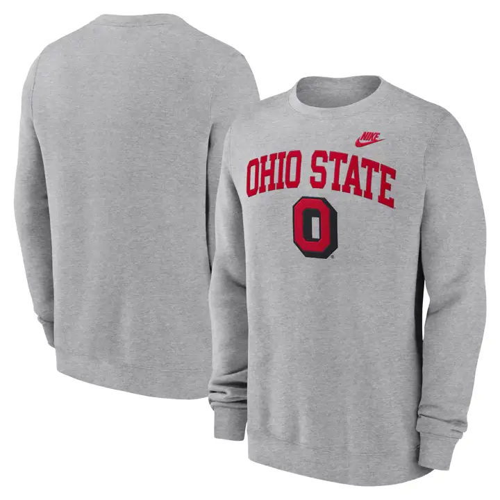 Ohio State Buckeyes DGH M NK LEGACY CLASSIC ARCH CREWNECK dk