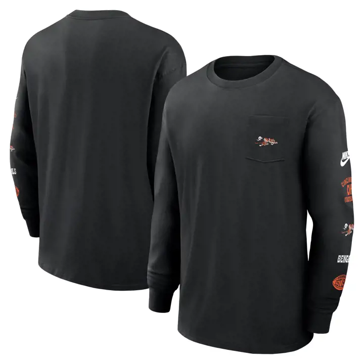 T-shirt Rétro à manches longues Nike NFL Max 90 Cincinnati Bengals 24 BLK
