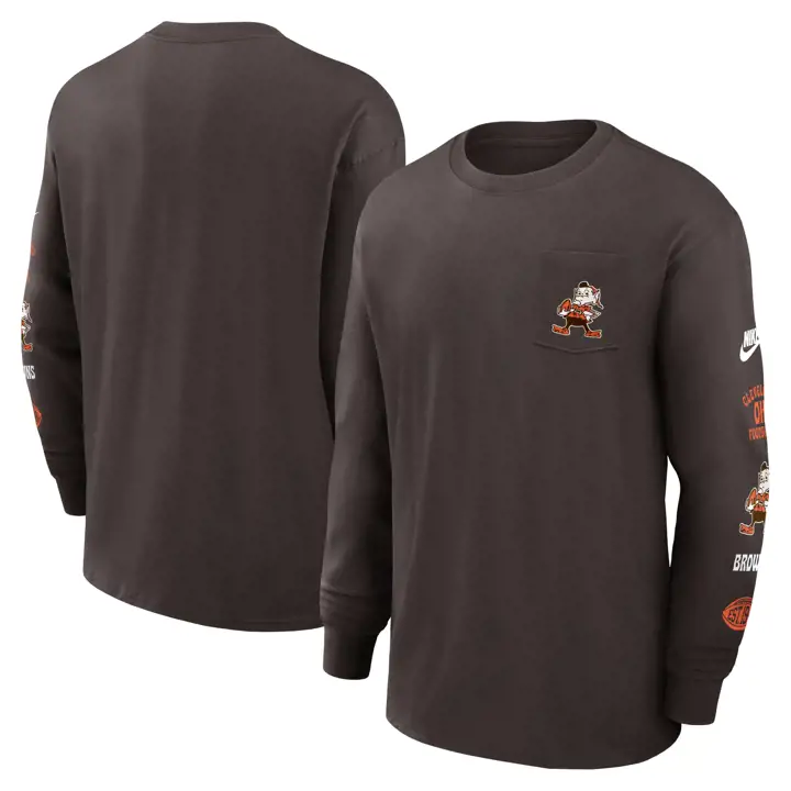Cleveland Browns Nike NFL Max 90 Retro Manches Longues 24 BRN