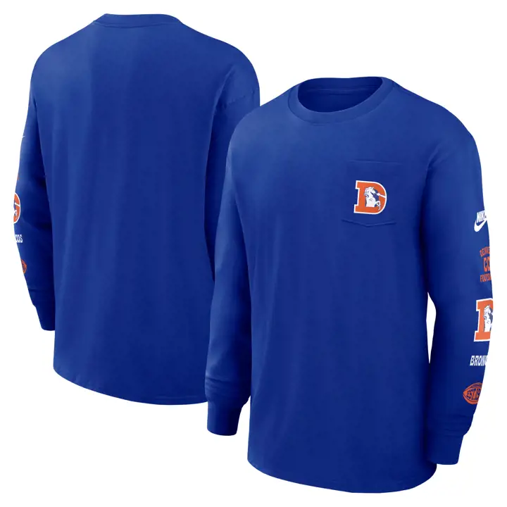 T-shirt Rétro LS Denver Broncos Nike NFL Max 90 24 RBL