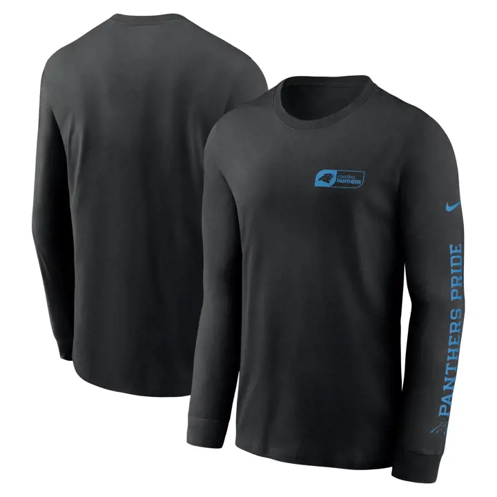 Carolina Panthers NFL Nike All Out Essential LS Tee BLK