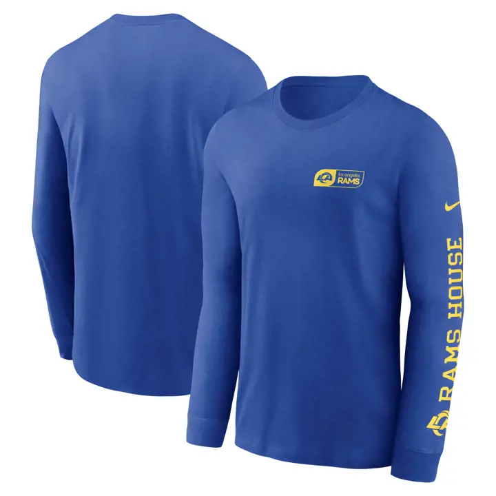 T-shirt à manches longues Los Angeles Rams NFL Nike All Out Essential RBL