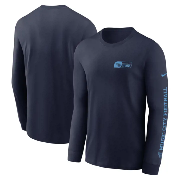 Tennessee Titans NFL Nike All Out Essential LS Tee NAVY