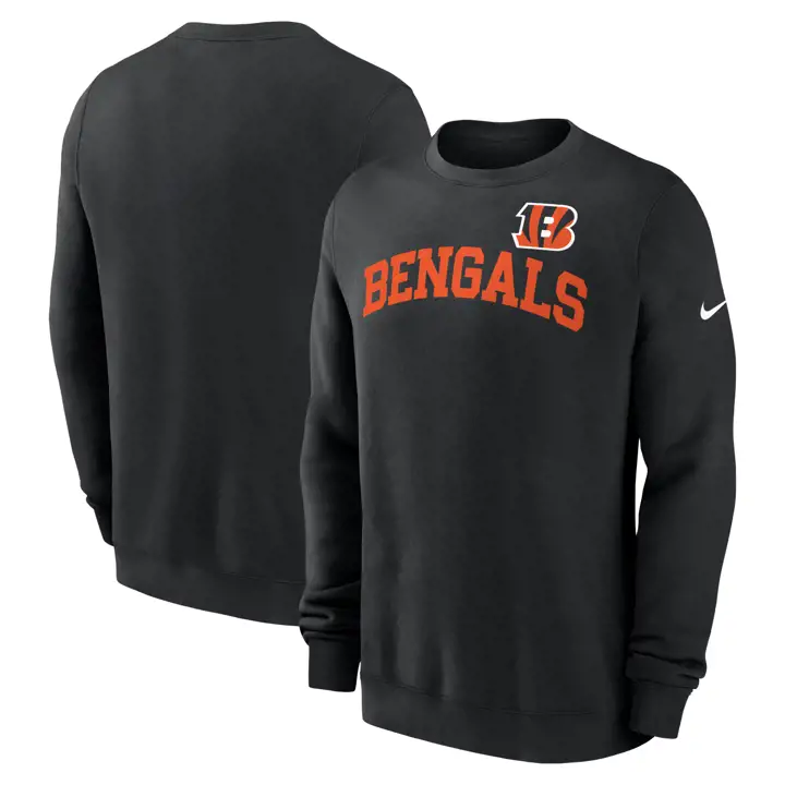 Cincinnati Bengals NFL Nike WordmarkClub Crew 24 NOIR