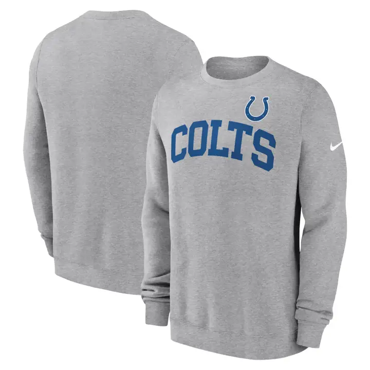 Indianapolis Colts NFL Nike Sweat Ras du Cou Club Wordmark 24 GRY