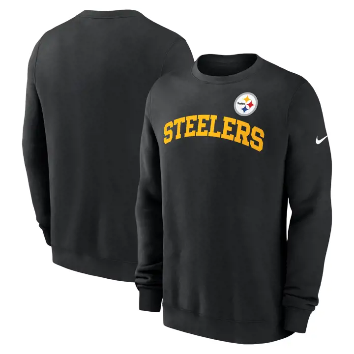 Pittsburgh Steelers NFL Nike Wordmark Club Crew 24 BLK