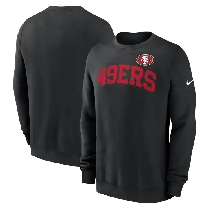 San Francisco 49ers NFL Nike WordmarkClub Crew 24 BLK