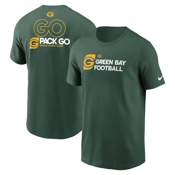 T-shirt essentiel Nike NFL Green Bay Packers Team Outline 24 GRN