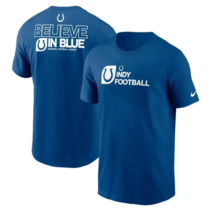 T-shirt essentiel Indianapolis Colts NFL Nike Team Outline 24 BL