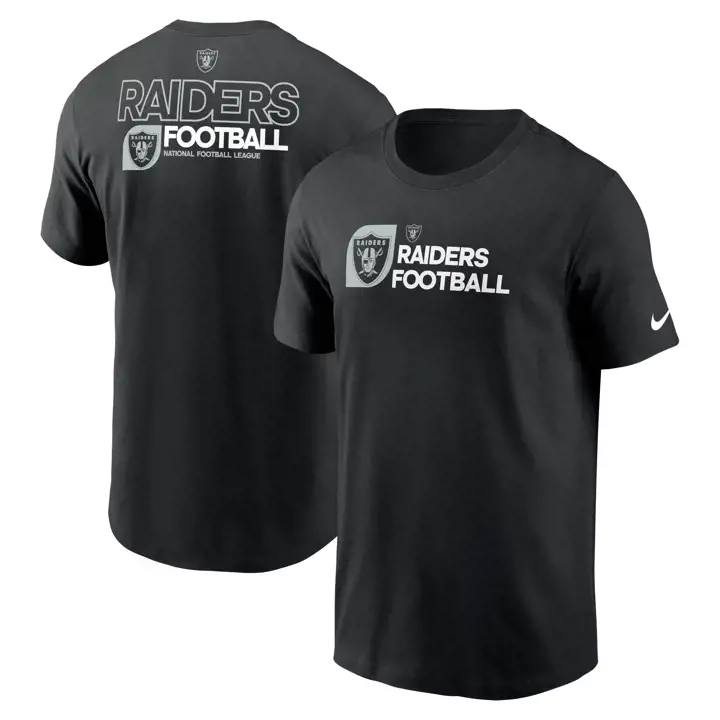 T-shirt essentiel Las Vegas Raiders NFL Nike Team Outline 24 BLK