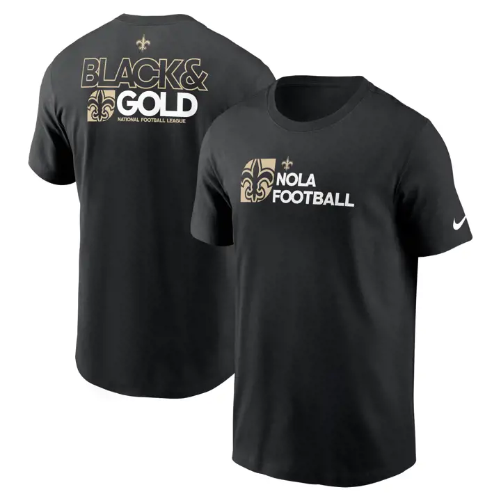 T-shirt essentiel à logo et contours Nike NFL des New Orleans Saints 24 BL