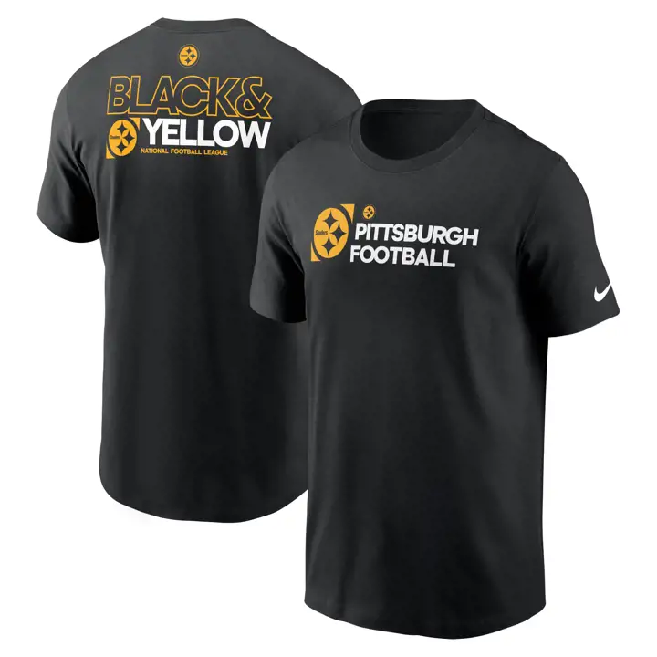 T-shirt essentiel Pittsburgh Steelers NFL Nike Team Outline 24 B