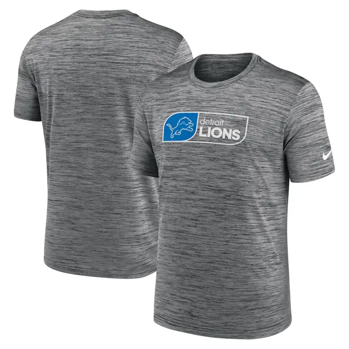 T-shirt Homme Nike Detroit Lions SS Velocity Jock Tag 24 ANTHRAC