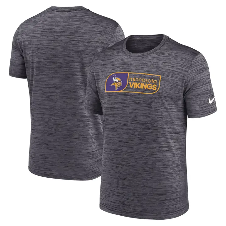 T-shirt homme Nike à étiquette SS Velocity Jock Minnesota Vikings 24 BLK